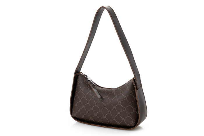 Lucky Bees 1296 Bolso de Hombro Marrón Cuero de Polivinilo
